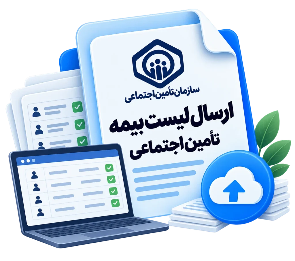ارسال لیست بیمه تامین اجتماعی