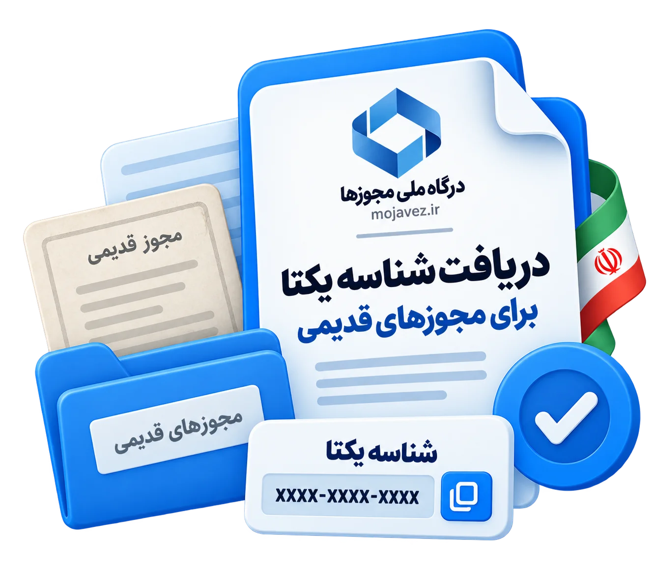 دریافت شناسه یکتا برای مجوزهای قدیمی