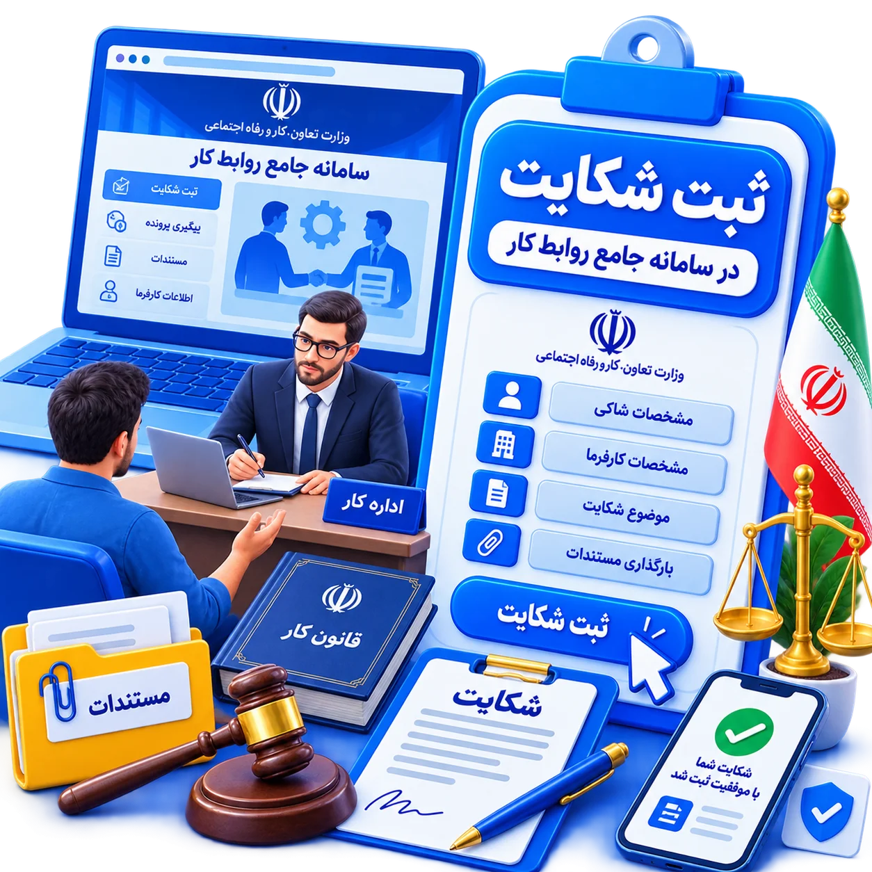 شکایت در سامانه جامع روابط کار